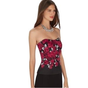 White House Black Market Corset Top Roses - 4